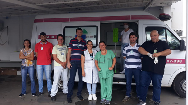 HEJA realiza treinamento de limpeza e desinfecção de ambulâncias